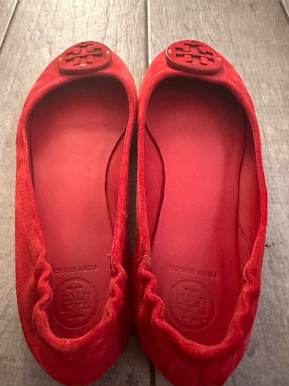 Tory Burch Minnie red flats - Picture 5 of 8